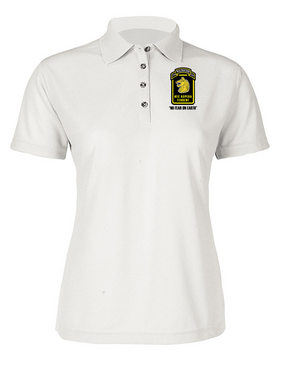 Ladies Wolfhounds Embroidered Moisture Wick Polo Shirt