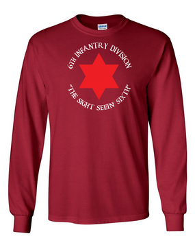 6th Infantry Division Long-Sleeve Cotton T-Shirt  (FF)(C)