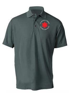6th Infantry Division Embroidered Moisture Wick Polo (C)