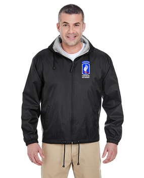 173rd Airborne Brigade Embroidered Fleece-Lined Hooded Jacket 