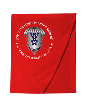 503rd Parachute Infantry Regiment Embroidered Dryblend Stadium Blanket