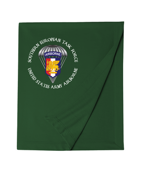 Southern European Task Force SETAF Embroidered Dryblend Stadium Blanket  (Crest)