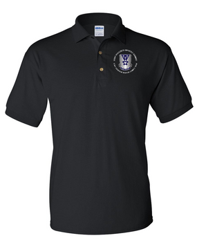 503rd Parachute Infantry Regiment Embroidered Cotton Polo Shirt  (Crest)