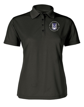 Ladies 503rd Parachute Infantry Regiment  Embroidered Moisture Wick Polo Shirt  -Crest