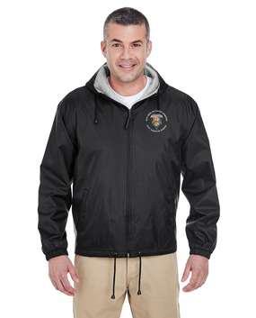 82nd Signal Battalion Embroidered Fleece-Lined Hooded Jacket 
