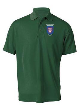 2-501st  Parachute Infantry Regiment Embroidered Moisture Wick Polo