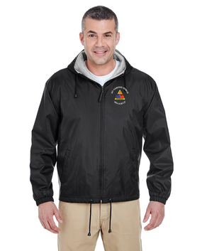 3rd Armored Division Embroidered Fleece-Lined Hooded Jacket 