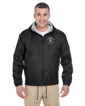 82nd Aviation Embroidered Fleece-Lined Hooded Jacket-M 