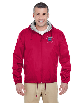 82nd Hqtrs & Hqtrs Embroidered Fleece-Lined Hooded Jacket-M 