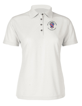 Ladies 508th Parachute Infantry Regiment  Embroidered Moisture Wick Polo Shirt  (C)-M