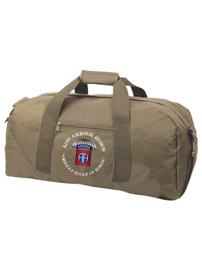 82nd Airborne Division (Parachute) Embroidered Duffel Bag-M