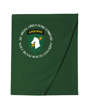 1st Special Operations Command (C) Embroidered Dryblend Stadium Blanket