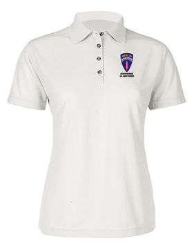 Berlin Brigade Ladies Embroidered Moisture Wick Polo Shirt