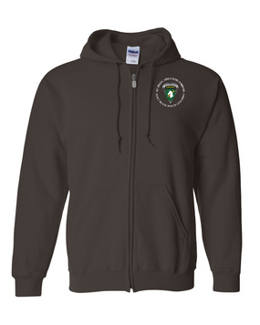 1st Special Operations Command (PARA) Embroidered Hooded Sweatshirt with Zipper