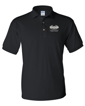 Combat Action Badge (CAB) Embroidered Cotton Polo Shirt