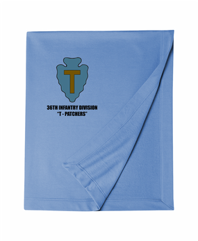 36th Infantry Division "T-Patchers" Embroidered Dryblend Stadium Blanket