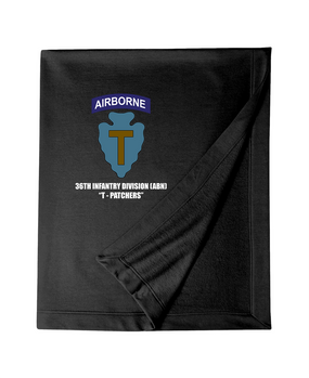 36th Infantry Division (Airborne) Embroidered Dryblend Stadium Blanket