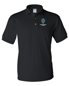 36th Infantry Division "T-Patchers" Embroidered Cotton Polo Shirt