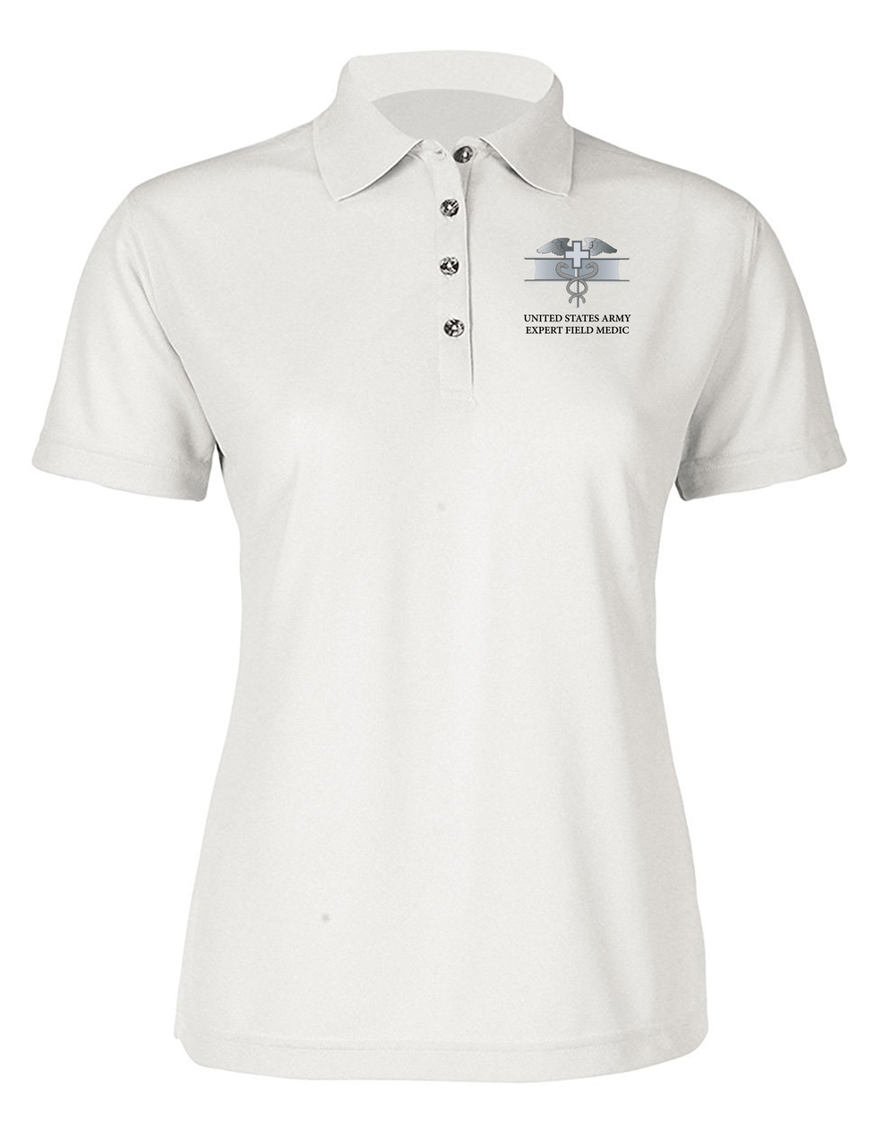Expert Field Medical Badge (EFMB) Ladies Embroidered Moisture Wick Polo  Shirt