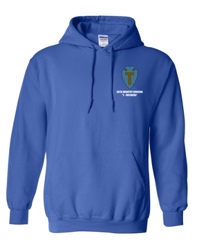 36th Infantry Division "T-Patchers" Embroidered Hooded Sweatshirt