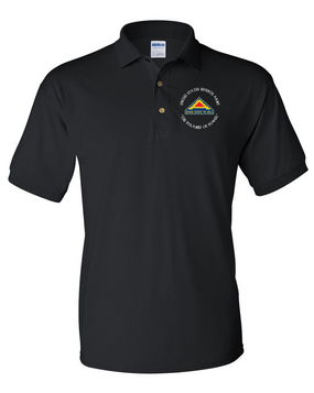 United States 7th Army  (C) Embroidered Cotton Polo Shirt
