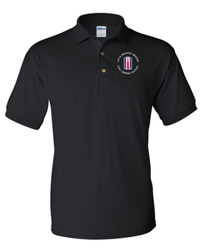 197th Infantry Brigade (C)  Embroidered Cotton Polo Shirt