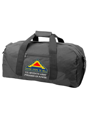 United States 7th Army Embroidered Duffel Bag