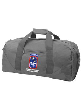 172nd Infantry Brigade (Airborne) Embroidered Duffel Bag