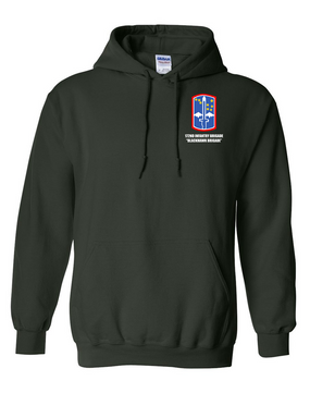 172nd Infantry Brigade "Blackhawk" Embroidered Hooded Sweatshirt