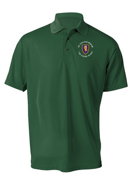 1st Aviation Brigade (C)  Embroidered Moisture Wick Polo  Shirt