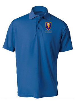 1st Aviation Brigade Embroidered Moisture Wick Polo  Shirt