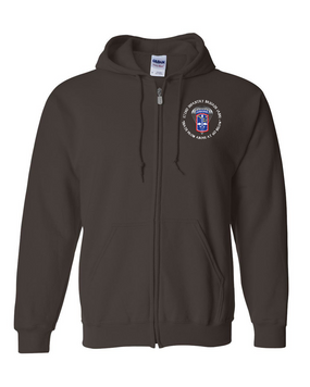 172nd Infantry Brigade (Airborne)(C) Embroidered Hooded Sweatshirt with Zipper