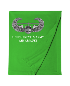 US Army Air Assault Badge Embroidered Dryblend Stadium Blanket