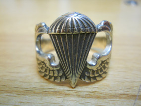 US Army Basic Parachutist Sterling Silver Ring