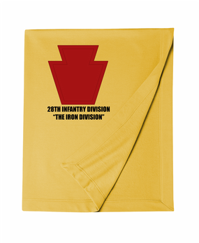 28th Infantry Division "The Iron Division"  Embroidered Dryblend Stadium Blanket