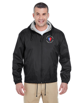 38th Infantry Division (C)   "Avengers of Bataan" Embroidered Fleece-Lined Hooded Jacket 