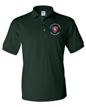 38th Infantry Division (C) "Cyclone Division" Embroidered Cotton Polo Shirt