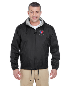 38th Infantry Division (C)   "Cyclone Division" Embroidered Fleece-Lined Hooded Jacket 