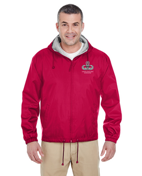 US Army Master Parachutist Embroidered Fleece-Lined Hooded Jacket 