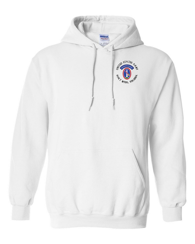 US Army Honor Guard Embroidered Hooded Sweatshirt