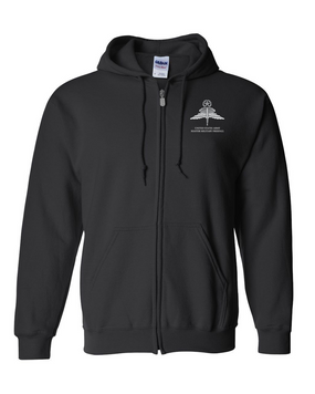 US Army HALO-Master Rated Embroidered Hooded Sweatshirt with Zipper