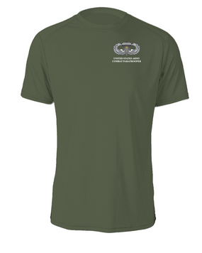 US Army Basic Parachutist Badge w/ Combat Jump Cotton Shirt