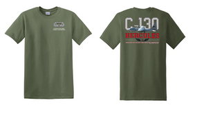 C-130 Basic Parachutist Badge w/ Combat Jump Cotton Shirt 