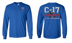 11th Airborne Division  "C-17 Globemaster"  Long Sleeve Cotton Shirt