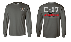 82nd Signal Battalion "C-17 Globemaster"  Long Sleeve Cotton Shirt