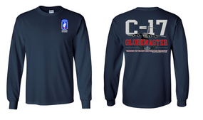 173rd Airborne Brigade "C-17 Globemaster"  Long Sleeve Cotton Shirt
