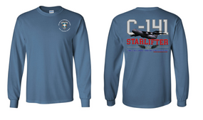 313th MI Battalion (Airborne)  "C-141 Starlifter" Long Sleeve Cotton Shirt