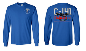 505th Parachute Infantry Regiment  "C-141 Starlifter" Long Sleeve Cotton Shirt