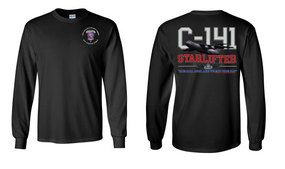 508th Parachute Infantry Regiment  "C-141 Starlifter" Long Sleeve Cotton Shirt