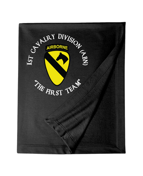 1st Cavalry Division (Airborne) (C)  Embroidered Dryblend Stadium Blanket